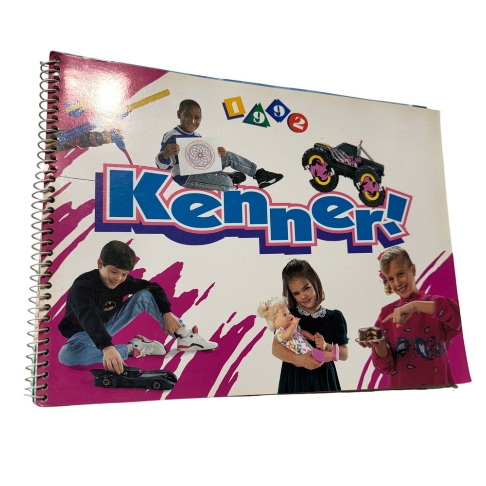Vintage Kenner 1992 Toy Catalog Spiral Bound Retro Kids Toys Collector Book